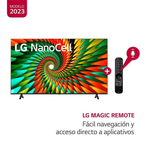 Smart TV LG de 70 pulgadas 4K NanoCell NANO77, 2023