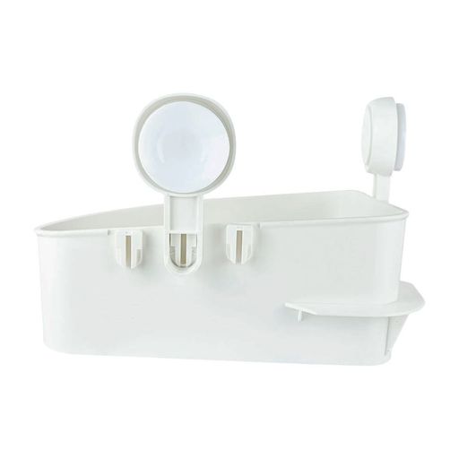 TISKEN cesto con ventosa, blanco - IKEA