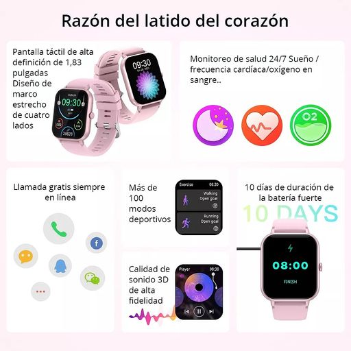 Smartwatch p20 online características