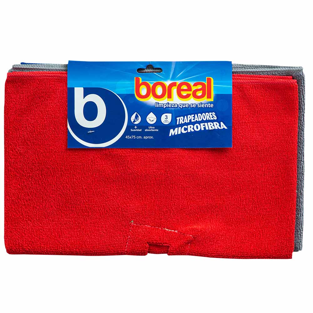 Tripack Trapeadores de Microfibra BOREAL