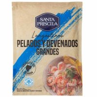 Langostinos Pelados y Desvenados Grandes 31-35 SANTA PRISCILA Bolsa 454g