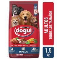 Alimento para Perro DOGUI Adulto Todos los tamaños Multisabor Bolsa 1.5Kg
