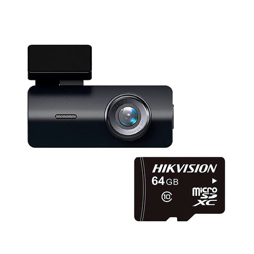 Cámara para Autos Hikvision Dashcam K2 Full HD Wi-Fi MicroSD 64GB