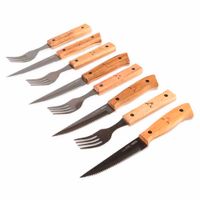 Set de Cuchillos y Tenedores WAYU PRM Parrillero Paquete 8un