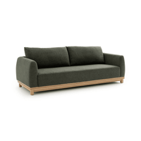 Sofa 3 Cuerpos Barni Living Furniture Gris Oscuro