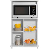 Mueble Auxiliar de Cocina para Microondas Danés color Blanco RR MUEBLES  GENERICO