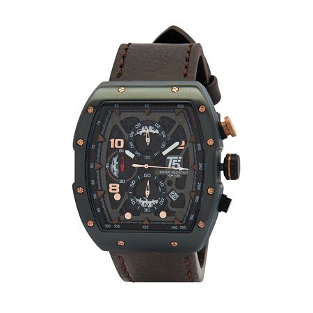 Reloj T5 H3870G Acuático Cronógrafo Color Marrón con Negro