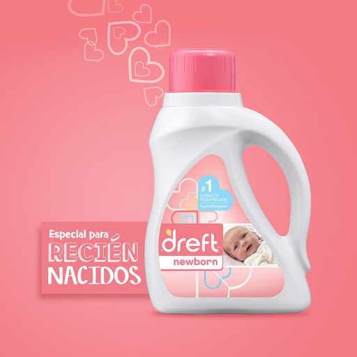 Detergente Líquido DREFT Recién Nacido Botella 1.47L plazaVea -