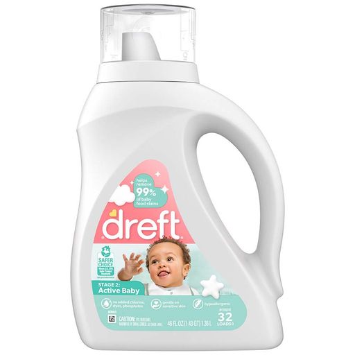 melocotón Desconfianza Vientre taiko Detergente líquido DREFT Active baby 32 lavadas Frasco 1.47L | plazaVea -  Supermercado