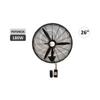 Ventilador  Trevely VT-27C  industrial 26"" Pared   180w control remoto