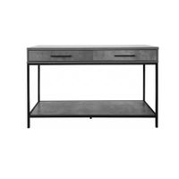 Escritorio Starhome Y Consola Tower Industrial Gris