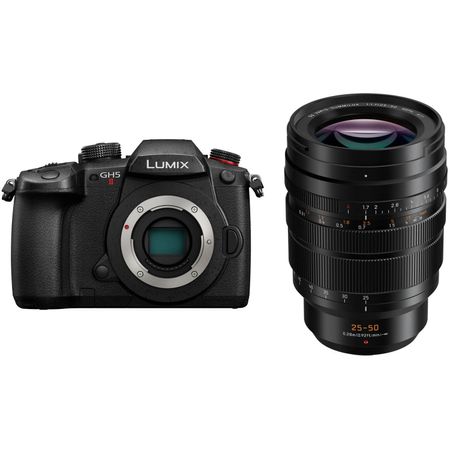 Cámara Mirrorless Panasonic Lumix Gh5 Ii con Kit de Lente 25 50Mm F 1.7