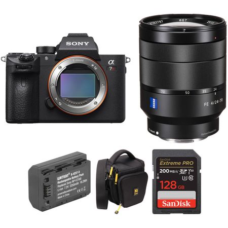 Cámara Mirrorless Sony A7R Iiia con Lente 24 70Mm F 4 y Kit de Accesorios