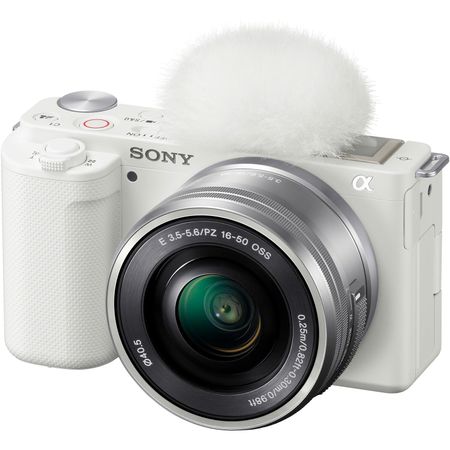 Cámara Mirrorless Sony Zv E10 con Lente de 16 50Mm Blanco