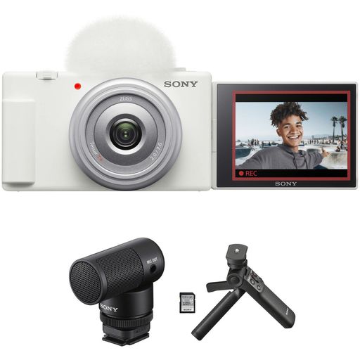 Cámara Digital Sony Zv 1 Ii con Kit de Accesorios para Vloggers Blanco