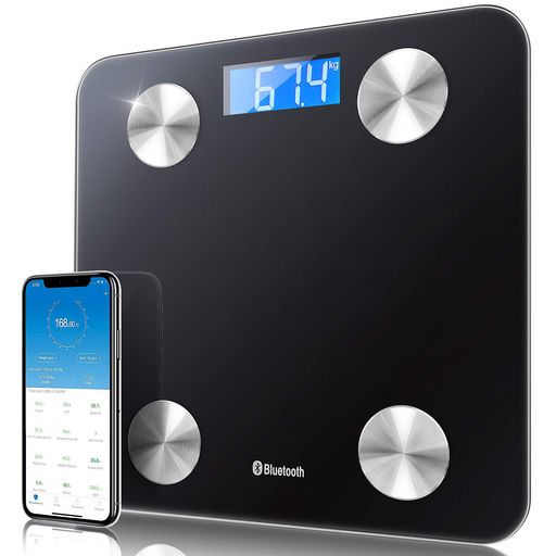 Balanza Digital con Bluetooth Masa Corporal Seguimiento de Peso