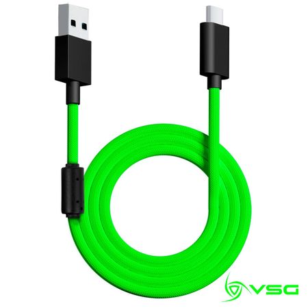Cable USB tipo-C VSG Verde Quarkástico