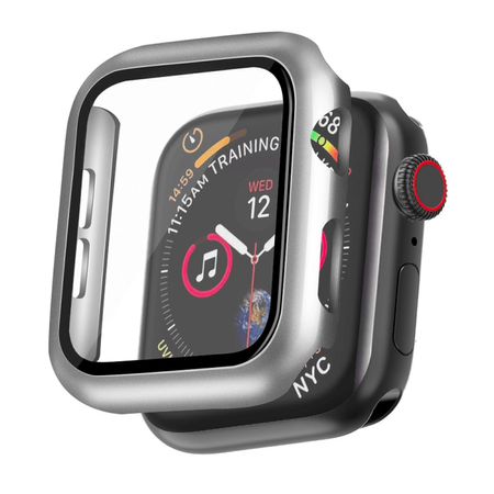 Case 360 Glass Para Apple Watch 42mm Plata