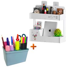 Caja Organizador de Escritorio Oficina Porta Lapiceros Plumones L44 CL -  Promart