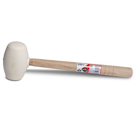 Mazo de Goma Blanca 500 Gr  17.6 Oz Cabeza Plana y Esférica Rubi 610005182
