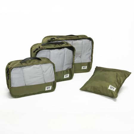 Set de 4 Organizadores de Viaje Verde Tiendita Misia