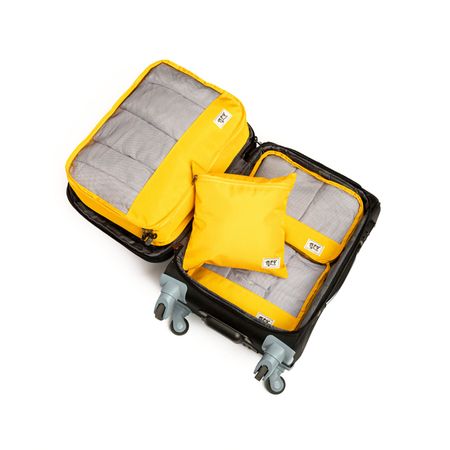 Set de 4 Organizadores de Viaje Amarillo Tiendita Misia