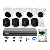 Cámaras Seguridad Kit 8 Dahua Full Hd 1tb 1 Cámara con Audio