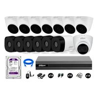 Cámaras Seguridad Kit 14 Dahua Hd 720p 2tb 1 Cámara con Audio