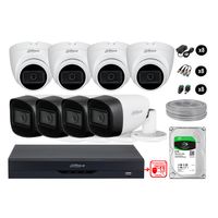 Cámaras Seguridad Kit 8 Con Audio Fhd Disco 2tb Reconocimiento Facial