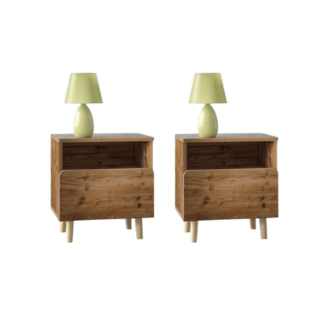 COMBO 2 Veladores Vintage Palermo Premium Ventitas Home Duna