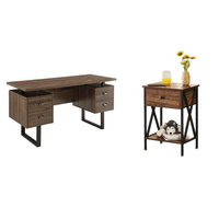 COMBO Velador Kolea + Escritorio Janick Ventitas Home Gales