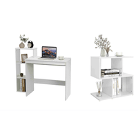 COMBO Velador Kai + Escritorio Hanna Ventitas Home Blanco