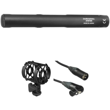 Kit de Micrófono de Cañón Corto Audio Technica At875R con Montura Antivibración y Cable Xlr