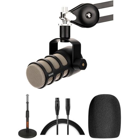 Kit de Micrófono Rode Podmic con Soporte de Mesa y Cable Xlr