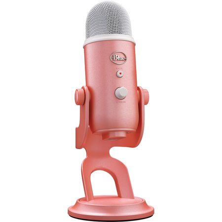 Micrófono Usb Logitech Blue Yeti para La Colección Aurora Amanecer Rosa