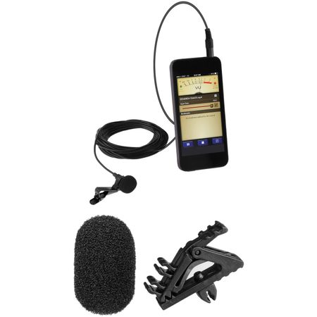 Kit de Micrófono de Solapa Polsen Mo Pl1 para Dispositivos Móviles con Clip de Micrófono y Parabrisa