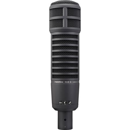 Micrófono Electro Voice Re20 Broadcast Announcer con Variable D Negro