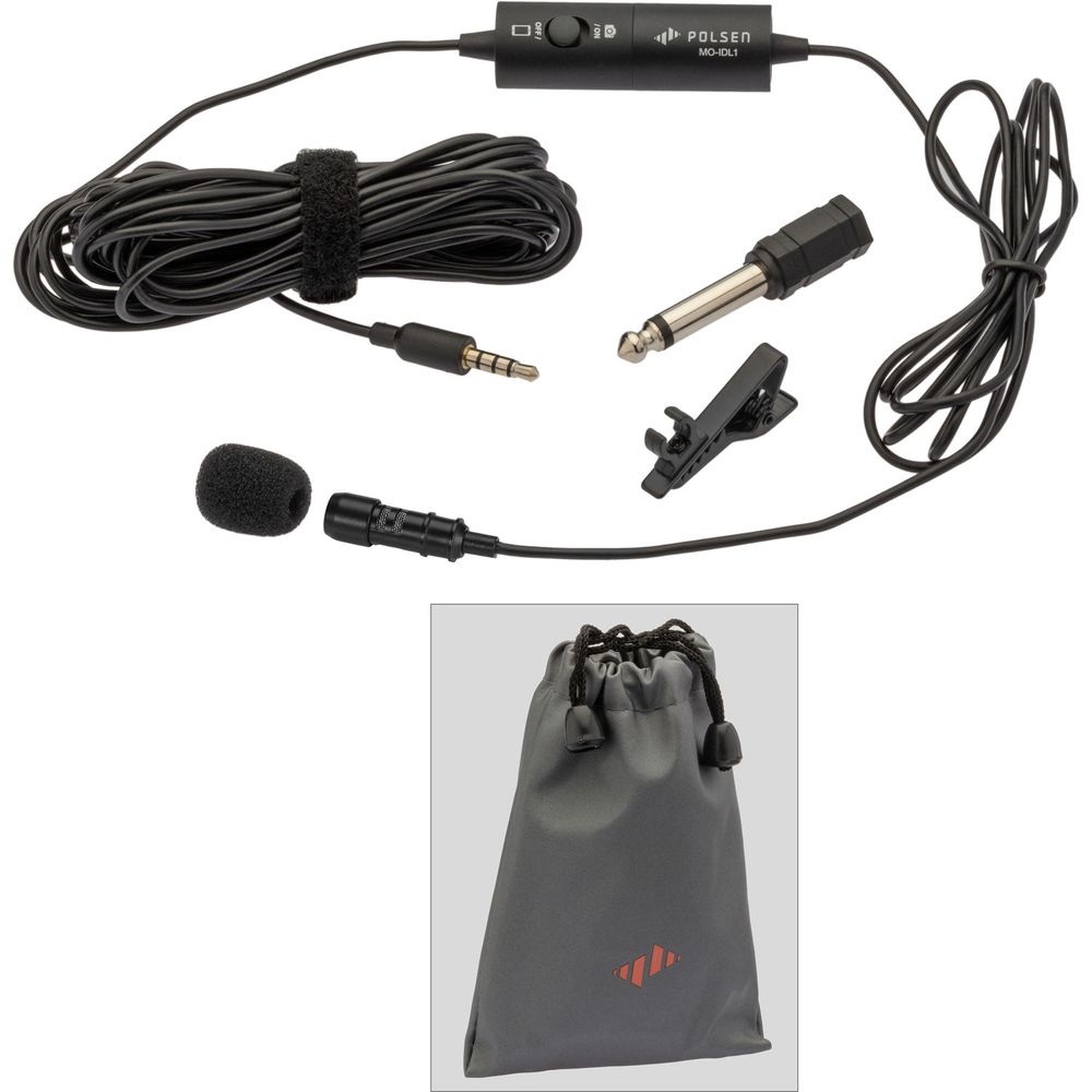 Micrófono Lavalier Omnidireccional Polsen Mo Idl1 Mk2 para Cámaras Dslr ...