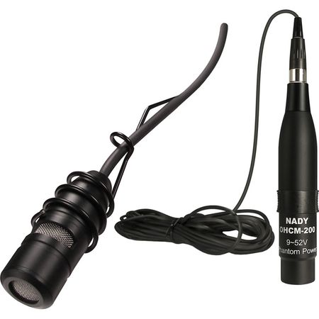 Micrófono Colgante Nady Ohcm 200 Negro para Instalación en Techo