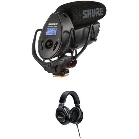 Kit de Micrófono de Cañón Shure Vp83F Lenshopper con Grabador de Audio Integrado y Audífonos