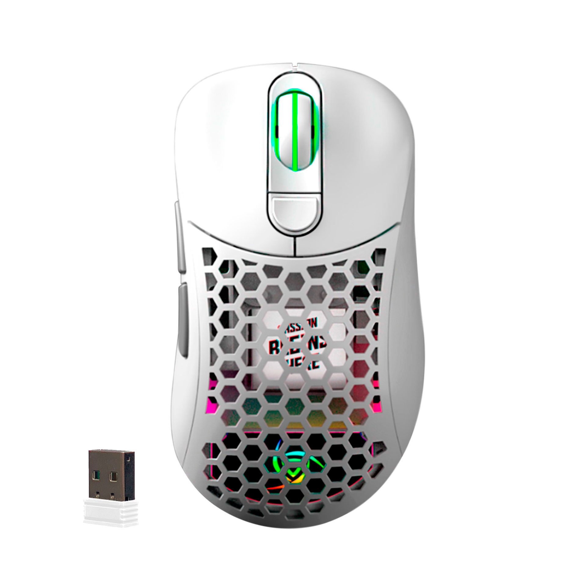 Mouse Gamer VSG Aquila Fly Inalámbrico Blanco Mate