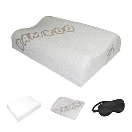 Almohada Viscoelástica Memory Foam Dos Fundas y Un Antifaz Relax de Regalo Teraflex 53x35x12.5cm