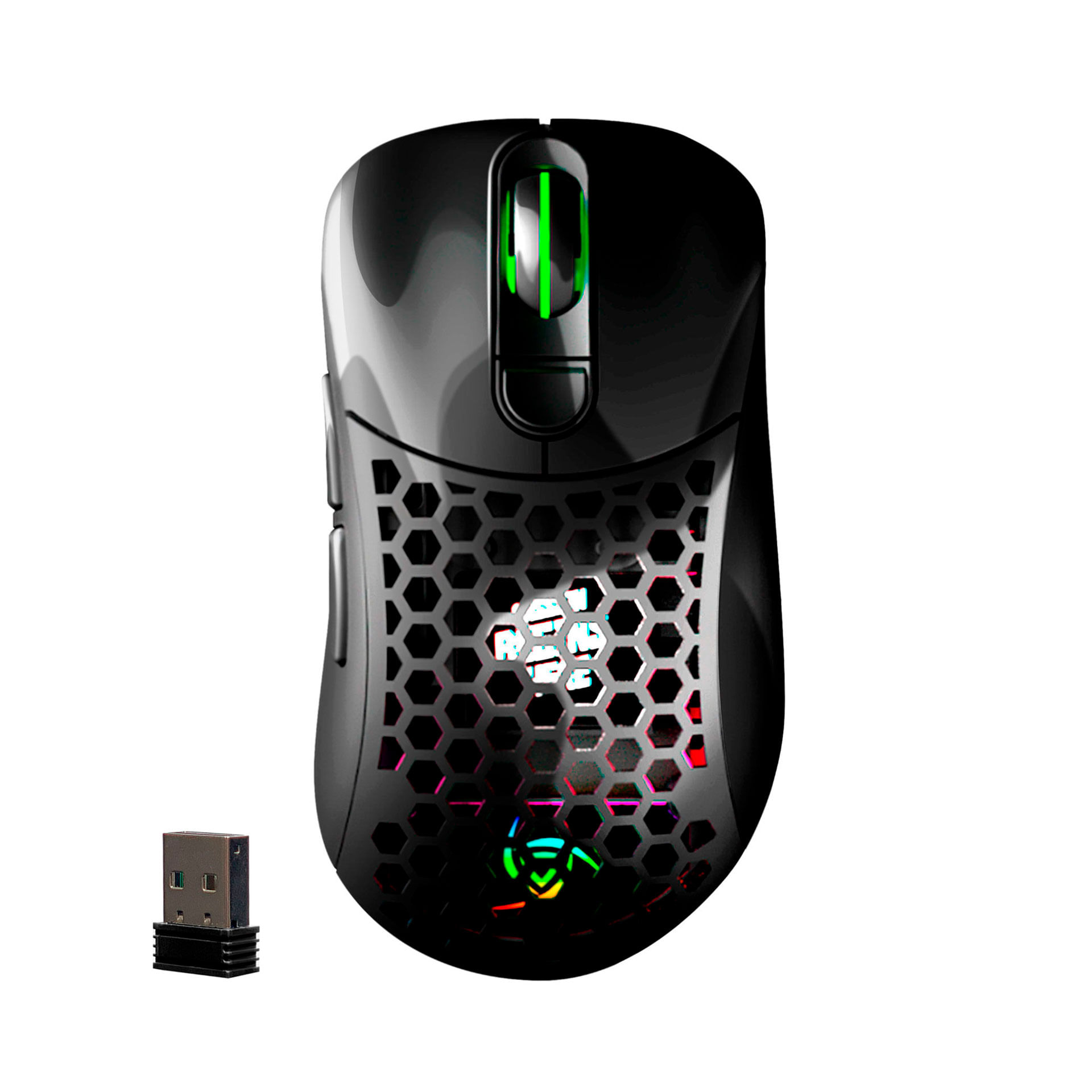 Mouse Gamer VSG Aquila Fly Inalámbrico Negro Brillante