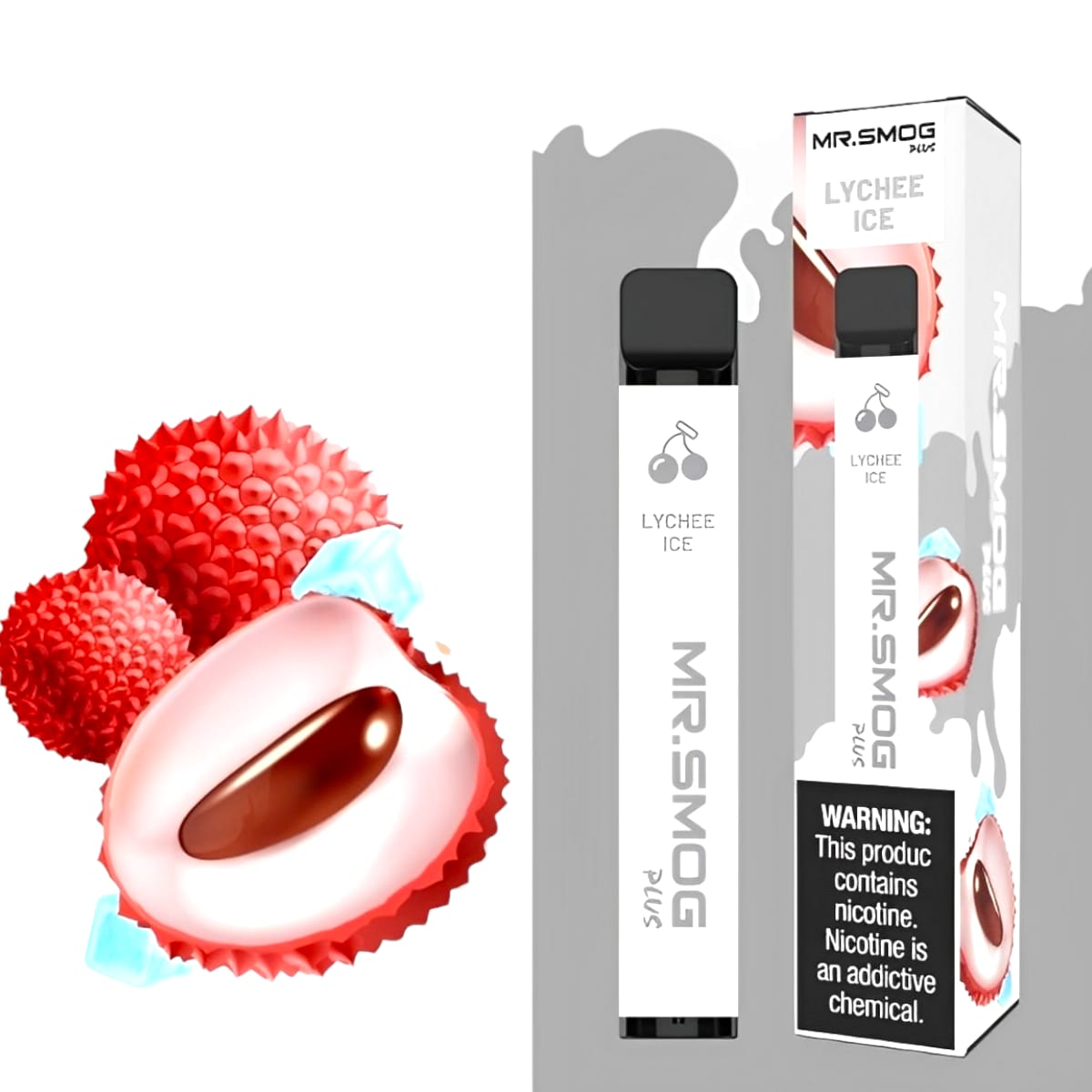 Vape Electrónico Plus 800 Puffs Sabor Lyche Ice Descartable