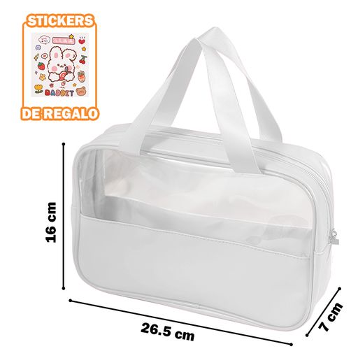 Set 4 Brochas+Stickers U93 RS Y Cartera Neceser de Maquillaje U91 RS  SASHIJA