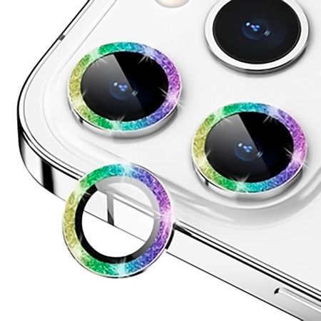 Mica De Cámara Glitter Iphone 13 Pro Max Tornasol