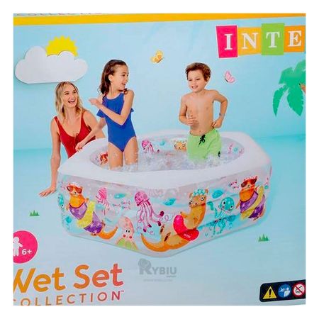 Alberca Hinchable para Niños con Diseño Marino