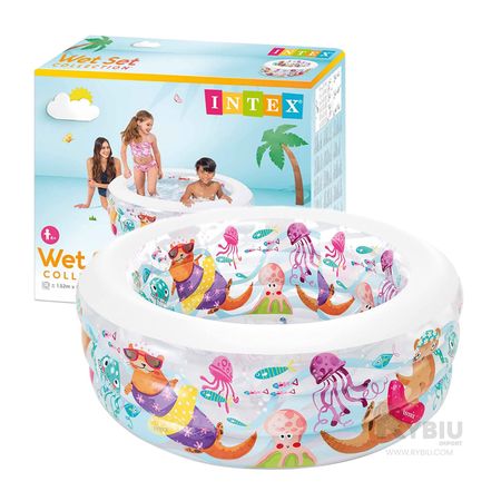 Piscina Acuario Circular con Base Acolchada