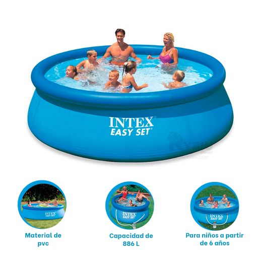 Piscina Intex Redonda Armable 366x76 - Promart