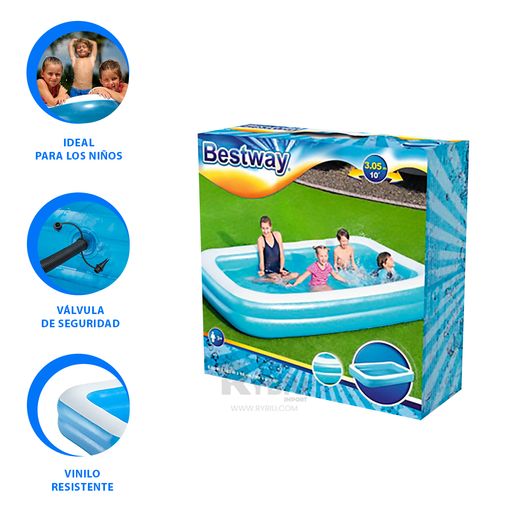 Piscina Hinchable para Niños con otra piscina central 279 x 36 cm.